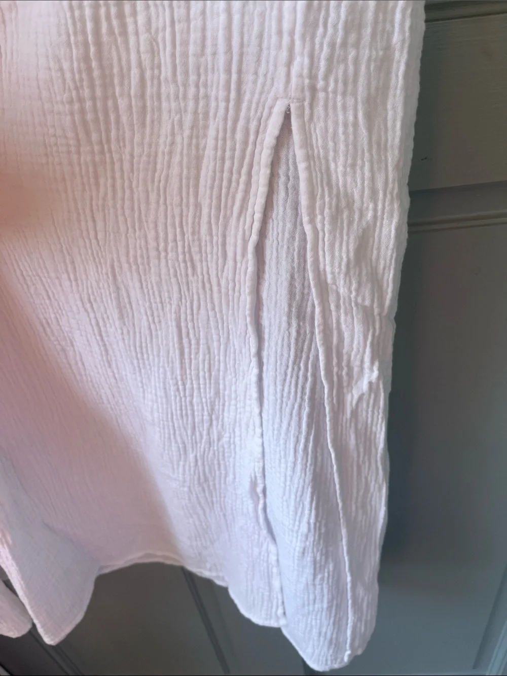 J. Crew White Maxi Skirt with Lightweight Pleats